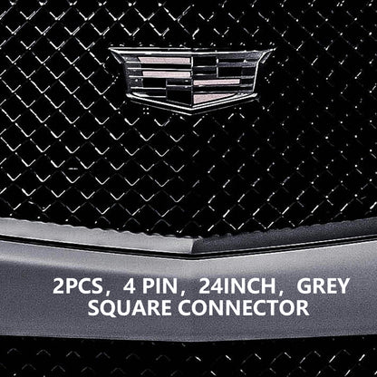 ETL INDUSTRIES 2Pcs 24IH 4 Pin O2 Oxygen Sensor Extension Harness Wires for LS1 LS2 04-06 GTO CTS-V 12IH 2008-2009 G8 GT V8 2004 LS1/LS6 Corvette 2004-2006 LS1/LS2 GTO 2004-2005 LS6 CTS-V Front Only