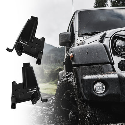 ETL INDUSTRIES Tail Light Brackets Rear Light Mount Kits Tail Lamp Holder for Jeep Wrangler JL 2018-2024