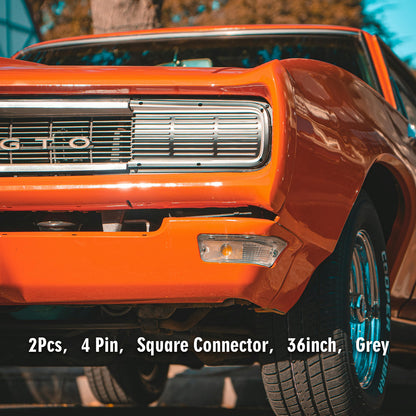 ETL INDUSTRIES 2Pcs 36IH 4 Pin Oxygen Sensor Extension Harness Wires for LS1 LS2 04-06 GTO CTS-V 12IH 2008-2009 G8 GT V8 2004 LS1/LS6 Corvette 2004-2006 LS1/LS2 GTO 2004-2005 LS6 CTS-V Front Only