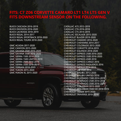 ETL INDUSTRIES 2Pcs 24IH 4 Pin O2 Oxygen Sensor Extension Harness Wires for C7 Z06 Corvette Camaro LT1 LT4 LT5 Gen V SUV Flat Connector Grey