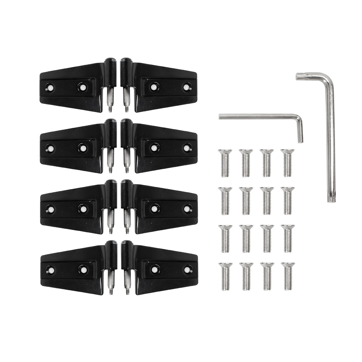 ETL INDUSTRIES Door Hinges Kit for Jeep Wrangler JK JKU 2007-2018 4 Door, Outside 4 Door Hinge