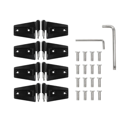 ETL INDUSTRIES Door Hinges Kit for Jeep Wrangler JK JKU 2007-2018 4 Door, Outside 4 Door Hinge