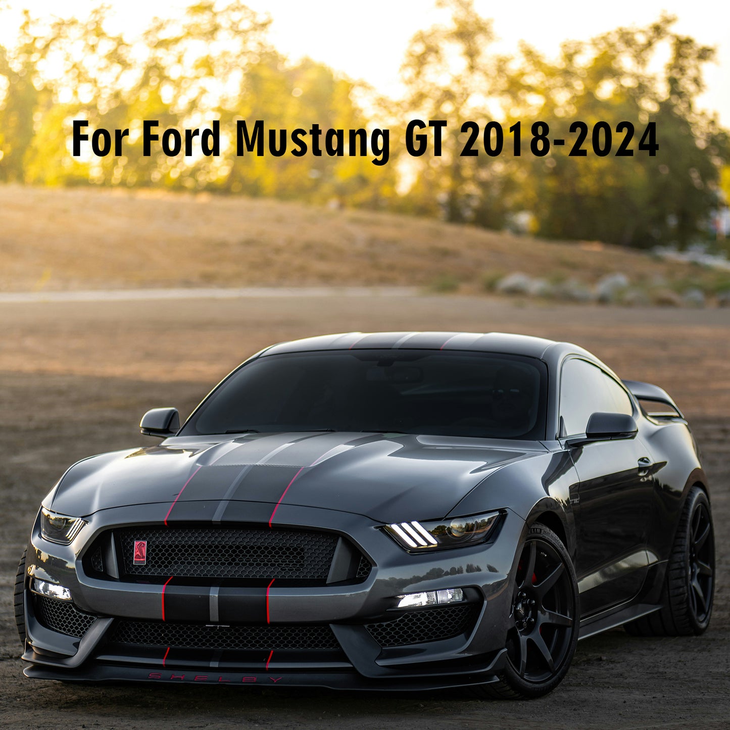 ETL INDUSTRIES 2Pcs 18IH 5 Pin Oxygen Sensor Extension Harness Wires for Ford Mustang GT 2018-2024 Flat Connector