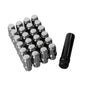 ETL INDUSTRIES M12x1.5 Spline Lug Nuts for Toyota Tacoma 4Runner – 24 Pcs Extended Closed End, 60° Cone, with Socket Key