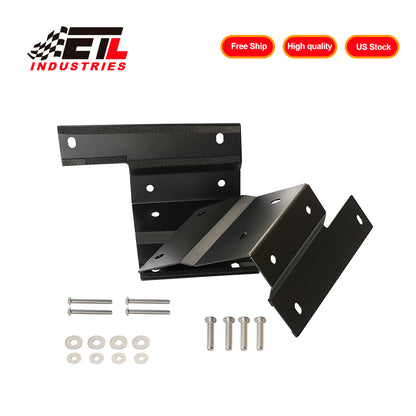 ETL INDUSTRIE Dual A Pillar Light Brackets - Windshield Offroad LED Fog Light Pods Mount Holder for Jeep Wrangler JL & Gladiator JT 2018 2019 2020 2021 2022 2023