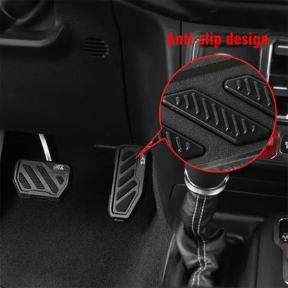 ETL INDUSTRIES Gas Brake Pedal Covers for Jeep JL/JT 2018-2025 – Aluminum Anti-Slip Pedal Pads, 2Pcs