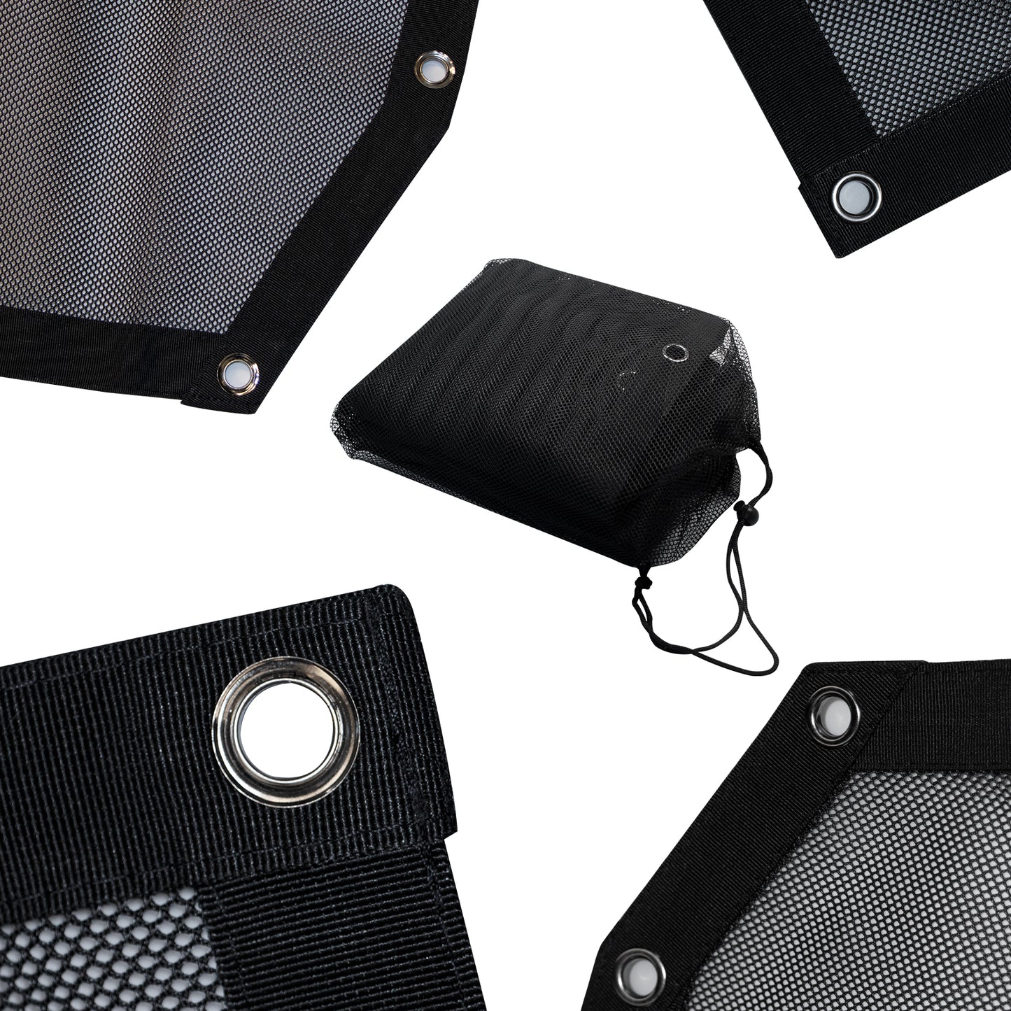 ETL INDUSTRIES Mesh Sunshade Bikini Top for Jeep Wrangler 2018-2024 JL Unlimited 4 Door Soft Top Cover UV Sun Protection Sun Shade Roof, Front & Rear (JL (Front & Rear))