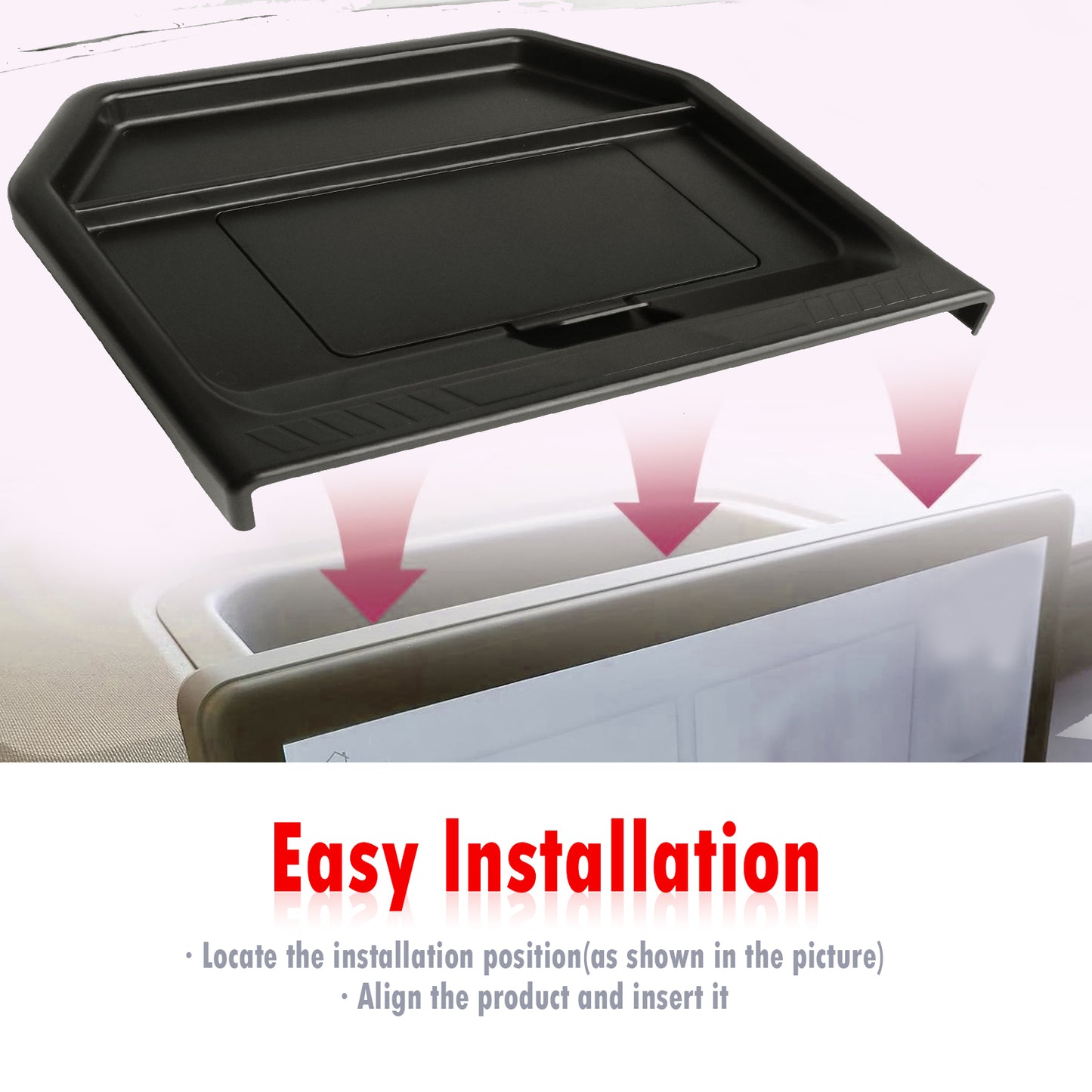 ETL INDUSTRIES Dashboard Storage Organizer for Ford Maverick 2025 2026 – Center Console Insert Tray with Magnetic Lid Hidden Compartment, Anti-Slip