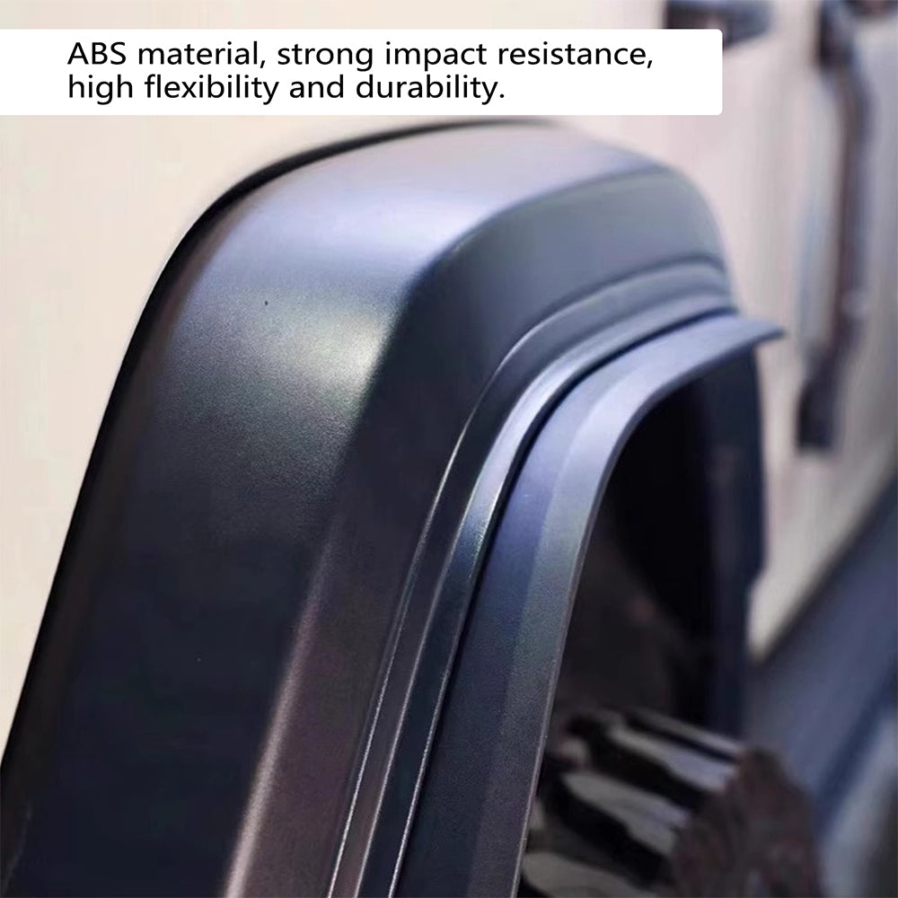 ETL INDUSTRIES Front & Rear Fender Flares Extensions Set Fits 2018-2023 for Jeep Wrangler JL JLU & JT Gladiator (Fit for Sahara Low Fenders)