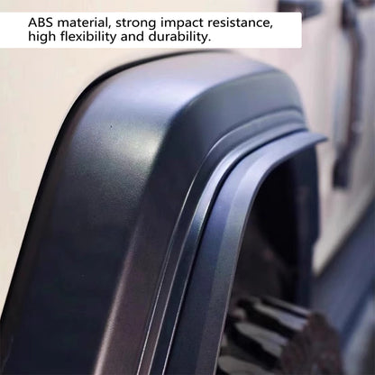 ETL INDUSTRIES Front & Rear Fender Flares Extensions Set Fits 2018-2023 for Jeep Wrangler JL JLU & JT Gladiator (Fit for Sahara Low Fenders)