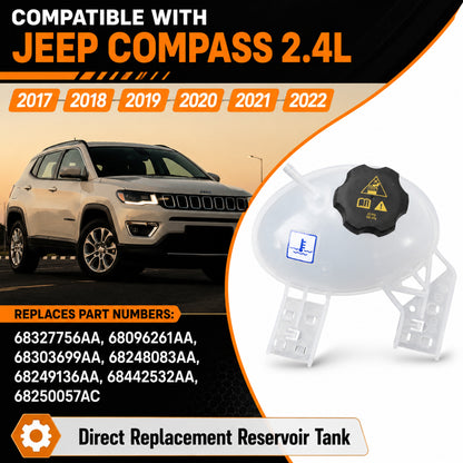 ETL INDUSTRIES Coolant Reservoir for Jeep Renegade Fiat 500X – Replaces 603-841, 2015-2018