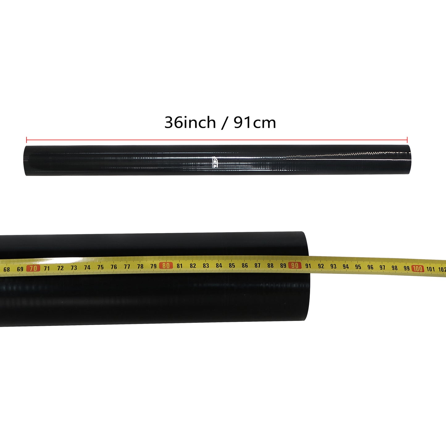 ETL INDUSTRIES 2IH ID, 36IH Length Straight Silicone Pipe Hose, Universal 4-Ply Reinforced Radiator Hoses Silicone Long Pipes for Intake Turbo Intercooler