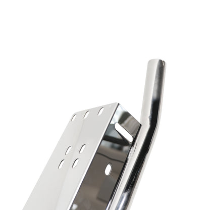 ETL INDUSTRIES Front License Plate Light Bar Mount Bracket Stainless Steel LED Lighting Bar Holder Universal Fit for Jeep Off-Road (Chrome)