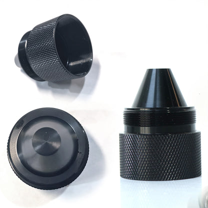 ETL INDUSTRIES 1.375'' x 24 Cone Lug Nuts for Kenworth Peterbilt Volvo – 12Pcs Aluminum Sealed End Cap