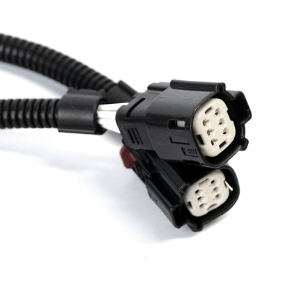 ETL INDUSTRIES 2Pcs 12IH 6 Pin O2 Oxygen Sensor Extension Harness Wires for Ford Mustang GT 5.0L V8 and 3.7L V6 2015-2017 Rectangular Connector Front with Screws