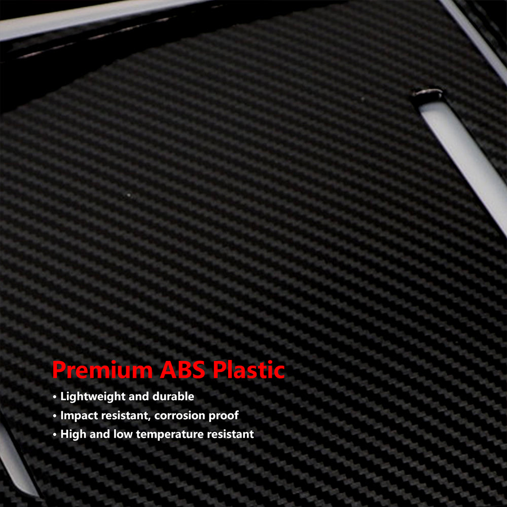 ETL INDUSTRIES Center Console Gear Shift Panel Cover Trim Kit for Ford Explorer 2024 2023 2022 2021 2020 Carbon Fiber Pattern Interior Accessories