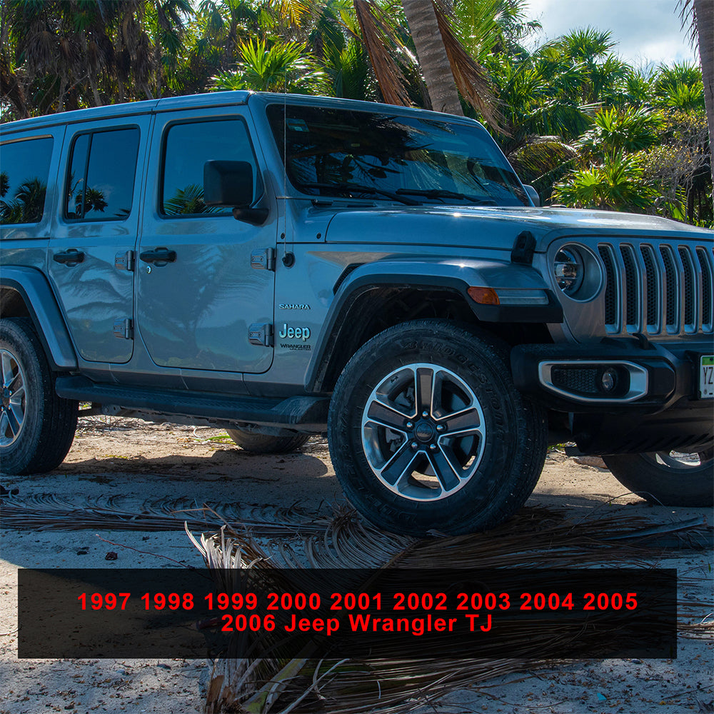 ETL INDUSTRIES Steel Tailgate Hinge Set Reinforced Heavy Duty - Rear Door Hinges Tail Gate Hinge Cover Bracket Fits 1997-2006 for Jeep Wrangler TJ Unlimited 2/4 Door (1)