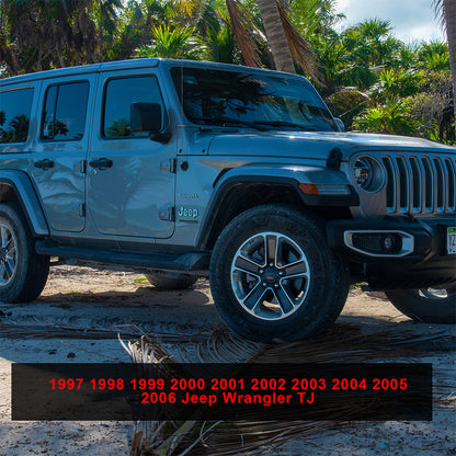 ETL INDUSTRIES Steel Tailgate Hinge Set Reinforced Heavy Duty - Rear Door Hinges Tail Gate Hinge Cover Bracket Fits 1997-2006 for Jeep Wrangler TJ Unlimited 2/4 Door (1)