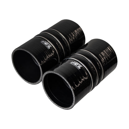 ETL INDUSTRIES 3IH X 6IH Silicone CAC Charge Air Cooler Hump Hose Boot Set, 4-Ply Reinforced Universal Silicone Cac Hose with Stainless Steel Clamp