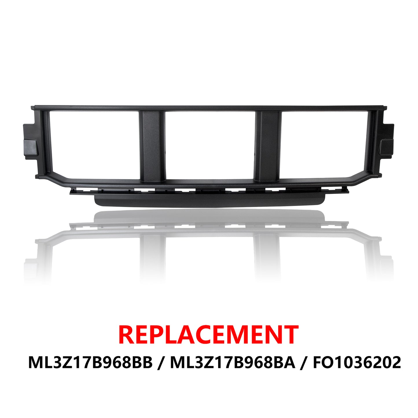 ETL INDUSTRIES Front Bumper Grille for Ford F150 2021-2023, Lower Center Bumper Cover Insert Panel, ML3Z17B968BB, ML3Z17B968BA