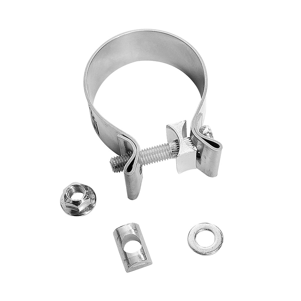 ETL INDUSTRIES 2.5 Inch Exhaust Clamps, 2 1/2IH Narrow Band Clamps (4 Pcs) - 304 Stainless Steel