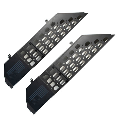 ETL INDUSTRIES Metal Front Door Storage Pockets For 2018-2024 Jeep Wrangler JL JLU 4XE & 2020-2024 Gladiator JT, Door Side Insert Organizer Tray Box (Not for Power Seats)