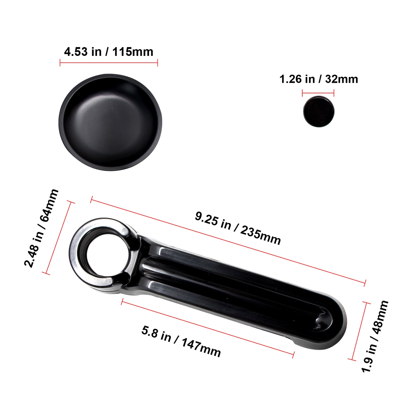 ETL INDUSTRIES 15PCS Door Handle Inserts Cover Kit & Tailgate Handle Cover & Door Handle Recess Guards for Jeep Wrangler JK JKU 2007-2017 Black Exterior Accessories