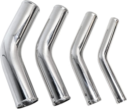 ETL INDUSTRIES OD 4IH (102mm), Leg Length 8IH (203mm) 45 Degree Aluminum Pipe, 4 Inch Intercooler Piping Universal Air Intake Elbow Tube
