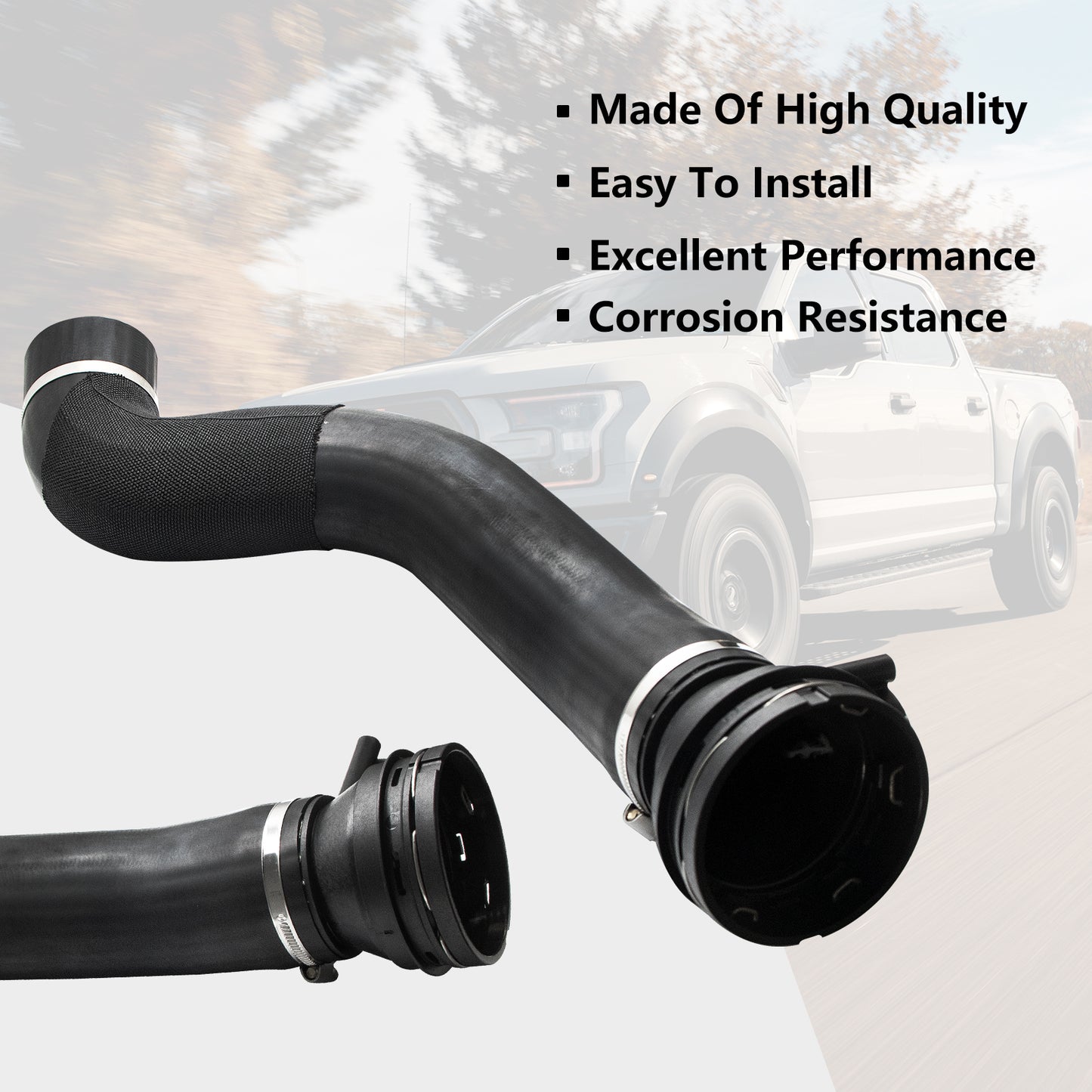 ETL INDUSTRIES Turbo Intercooler Outlet Hose Pipe for 2017-2019 Ford F-250 F-350 Super Duty 6.7L Power Stroke HC3Z-6F073-B