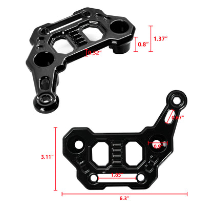 ETL INDUSTRIES Dual Light Hood Mounting Brackets, A-Pillar LED Fog Ditch Light Pod Brackets for 2018-2024 Jeep Wrangler JL JLU Gladiator JT