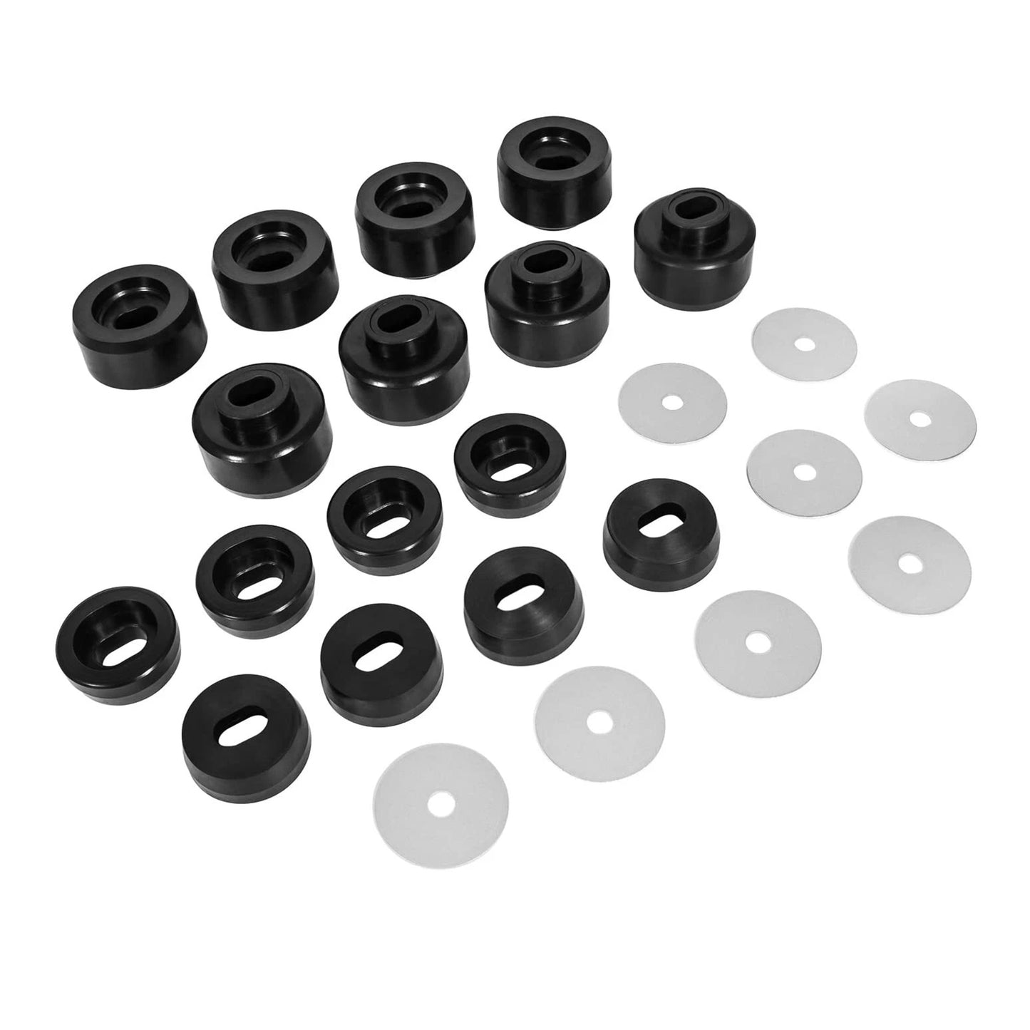 ETL INDUSTRIES Body Mount Kit for Chevy Silverado 1999-2014 – 24Pcs Polyurethane Cab Bushings with Washers