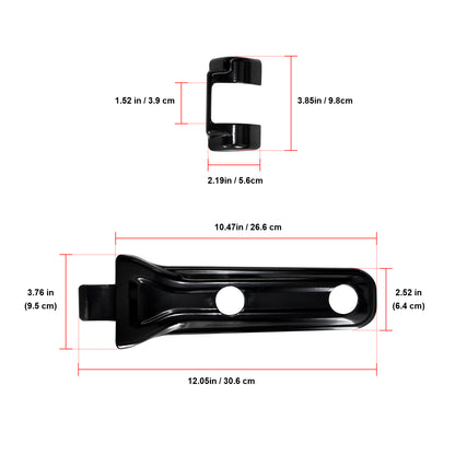 ETL INDUSTRIES Tailgate Hinge Cover Rear Door Trim Spare Tire Bracket Decoration for 2018-2023 Jeep Wrangler JL JLU Sports Freedom Sahara Rubicon 2-Door/4-Door