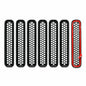 ETL INDUSTRIES Grill Inserts for Jeep TJ 1997-2006 – 7Pcs Honeycomb Grille Guards, Black