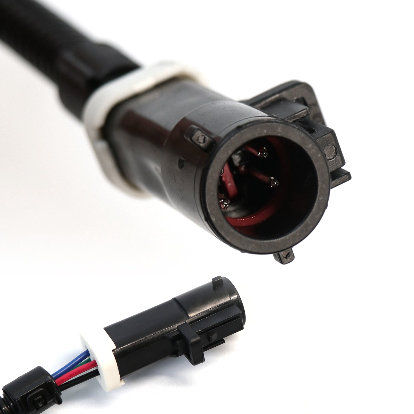 ETL INDUSTRIES 2Pcs 12IH 4 Pin O2 Oxygen Sensor Extension Harness Wires for 1987-2009 Ford Mustang 4.6L, 5.0L, 351W Circular Connector