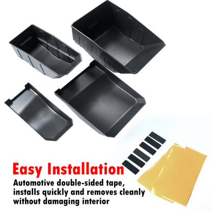 ETL INDUSTRIES Under Seat Storage for Jeep JK 2007-2018 – Rear Organizer Box, 2Pcs Set