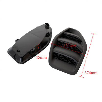 ETL INDUSTRIES Hood Vent Cover Exterior Accessories for 2007-2018 Jeep Wrangler JK JKU