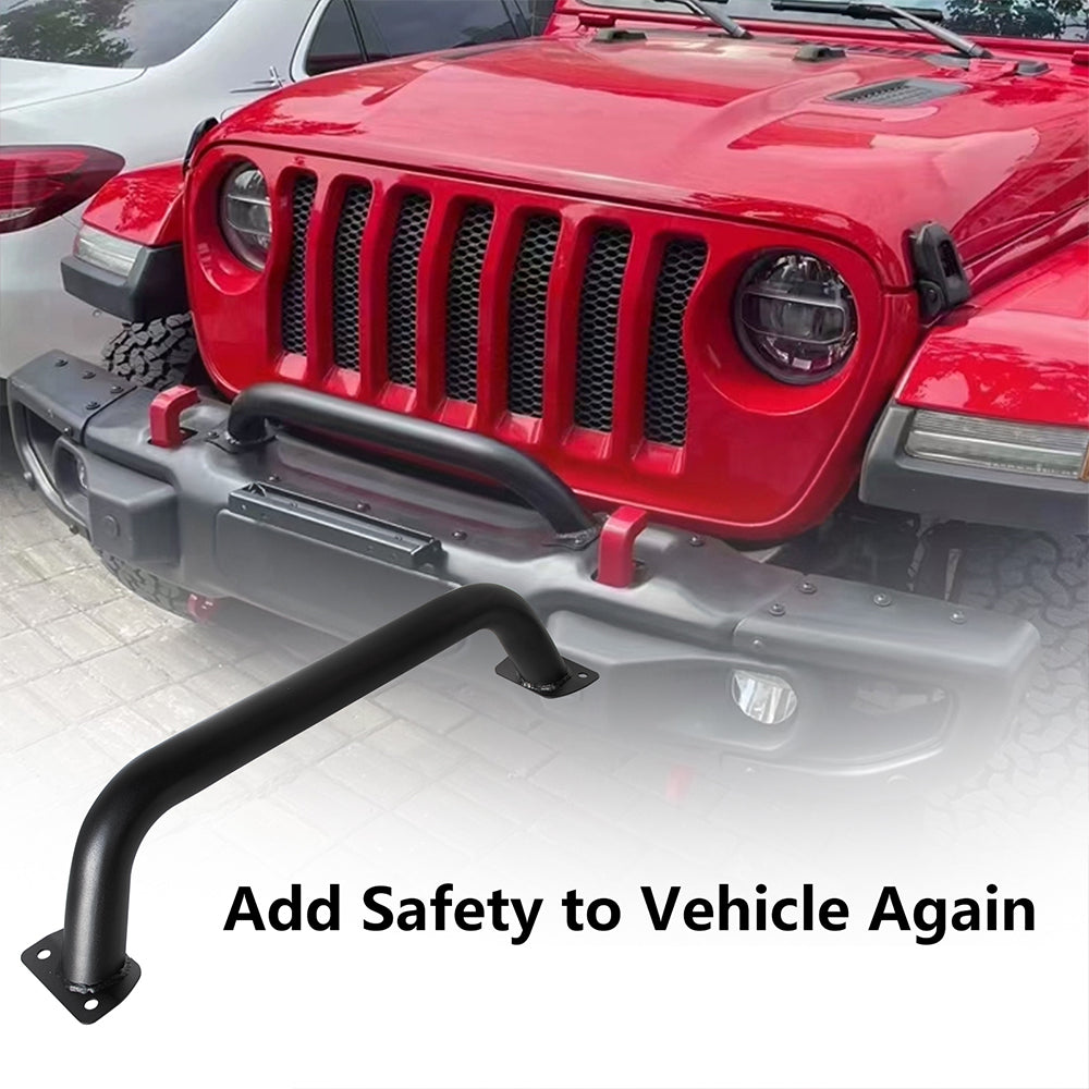 ETL INDUSTRIES Front Steel Brush Guard Fits 2019-2023 for Jeep Gladiator JT & 2018-2023 for Jeep Wrangler JL JLU Rubicon Bumper Steel Bar Grille Brush Guard