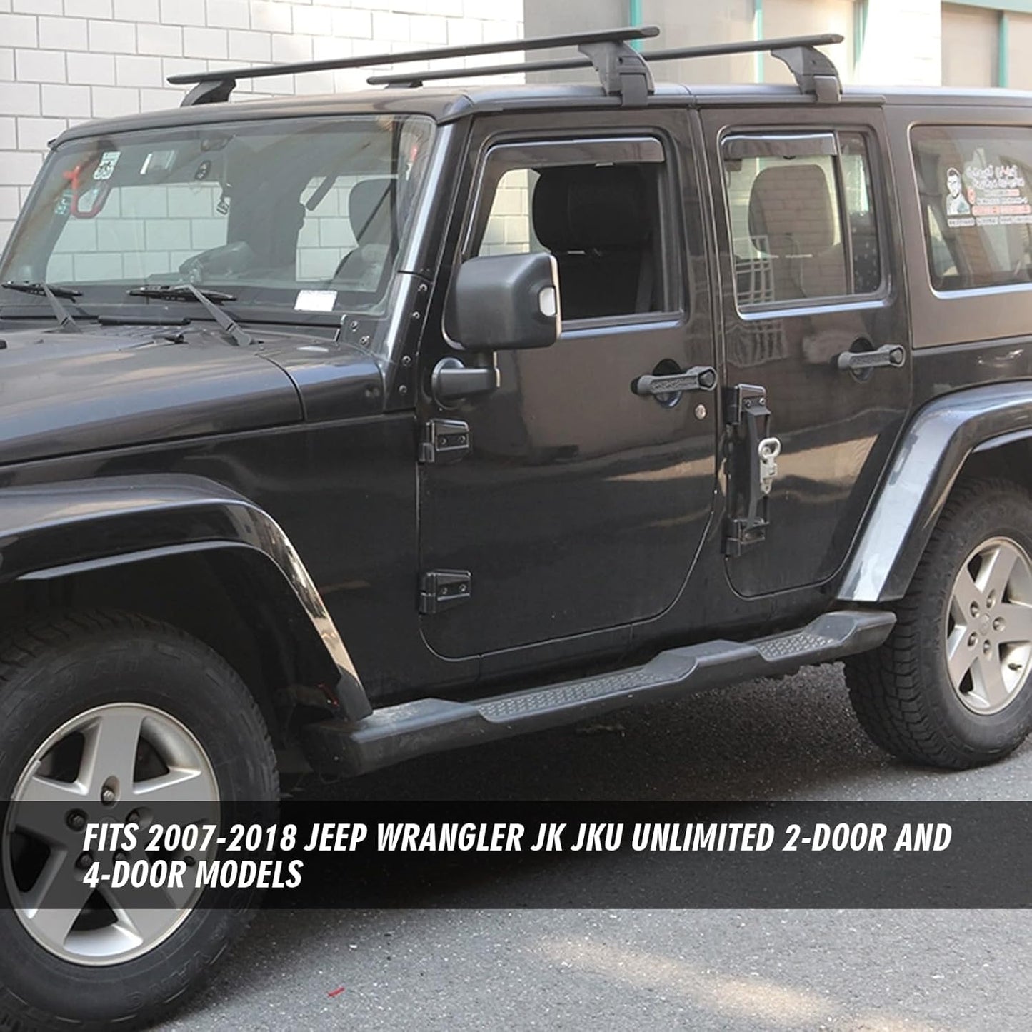 ETL INDUSTRIES Fender Flare Extensions for Jeep Wrangler JK JKU 2007-2018 – Factory Widened, Impact Resistant ABS Plastic (4Pcs Set)