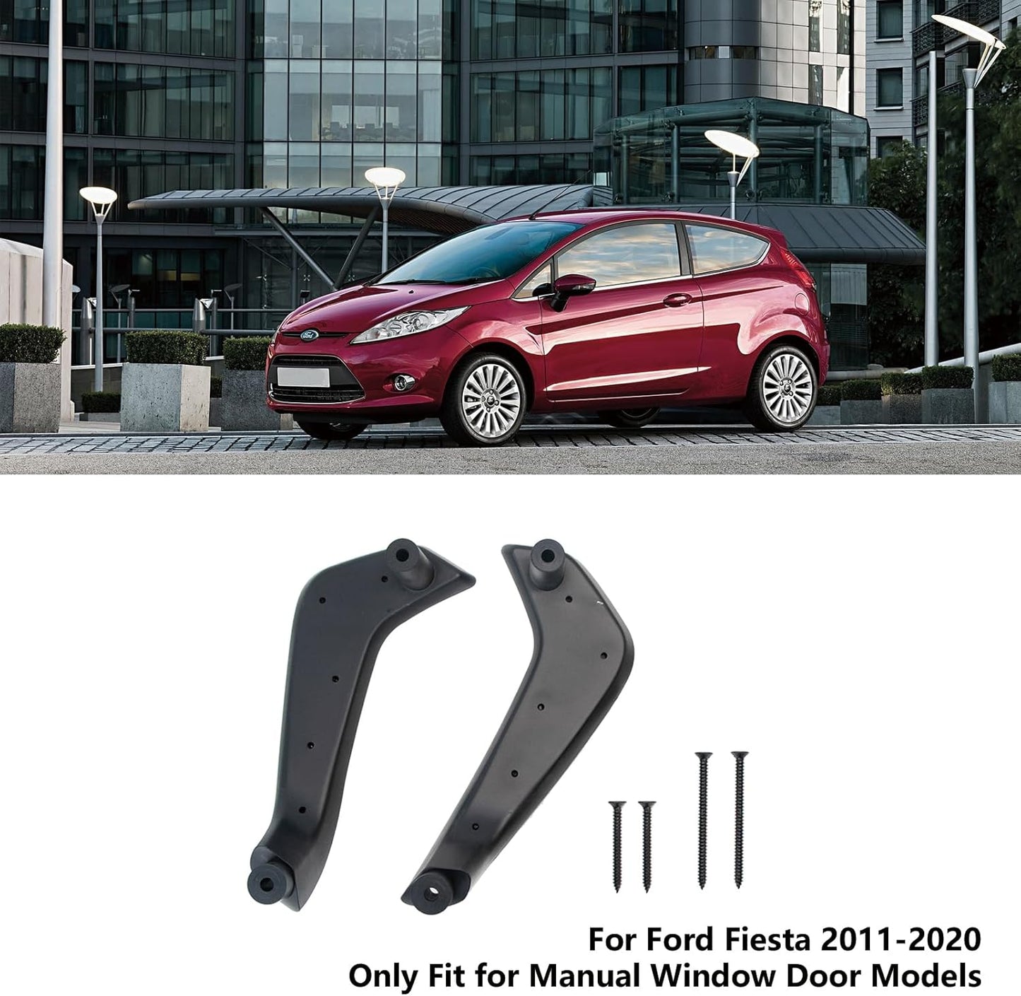 ETL INDUSTRIES Interior Door Pull Handle for Ford Fiesta 2011-2020 – Manual Window, Left Driver Side, ABS Plastic, Replacement Part