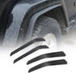 ETL INDUSTRIES Fender Flare Extensions for Jeep Wrangler JK JKU 2007-2018 – Factory Widened, Impact Resistant ABS Plastic (4Pcs Set)