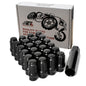 ETL INDUSTRIES M12x1.5 Spline Lug Nuts for Toyota Tacoma 4Runner – 24 Pcs Extended Closed End, Black, with Socket Key