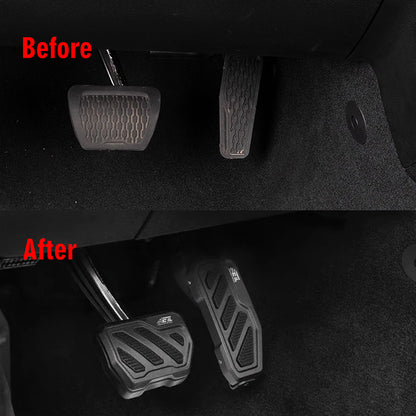 ETL INDUSTRIES Gas Brake Pedal Covers for Jeep JL/JT 2018-2025 – Aluminum Anti-Slip Pedal Pads, 2Pcs