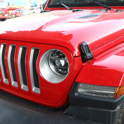 ETL INDUSTRIES Hood Latch Lock Catch Brackets Cover for 2018-2023 Jeep Wrangler JL JLU