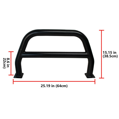 ETL INDUSTRIES Front Steel Brush Guard Fits 2019-2023 for Jeep Gladiator JT & 2018-2023 for Jeep Wrangler JL JLU Rubicon Bumper Steel Bar Grille Brush Guard (high)