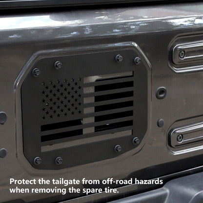 ETL INDUSTRIES Spare Tire Carrier Delete Plate Cover Exterior Accessories Compatible with Jeep Wrangler JL JLU 2018-2023