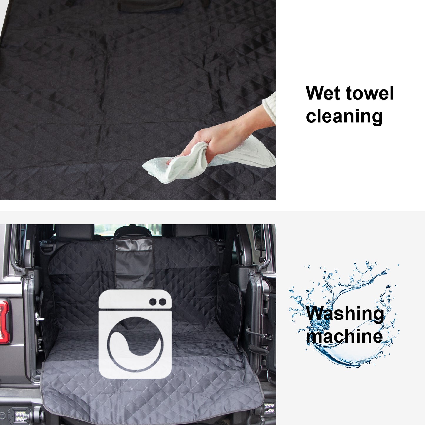 ETL INDUSTRIES Cargo Liner for Pet Dog, Universal Waterproof Non-Slip Durable Cargo Cover Mat for Off-Road, SUV, Cars, Minivan with Bumper Flap Protector