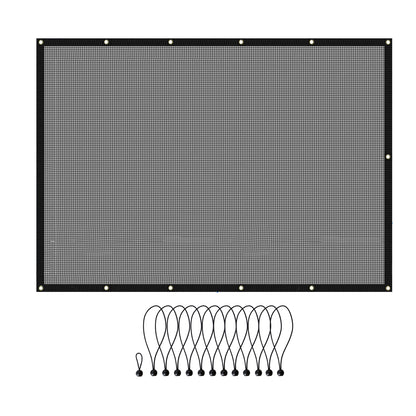 ETL INDUSTRIES Mesh Sunshade Bikini Top for Jeep Wrangler TJ 1997-2006 2 Door Polyester Soft Top Cover UV Sun Protection Sun Shade Roof (Black)