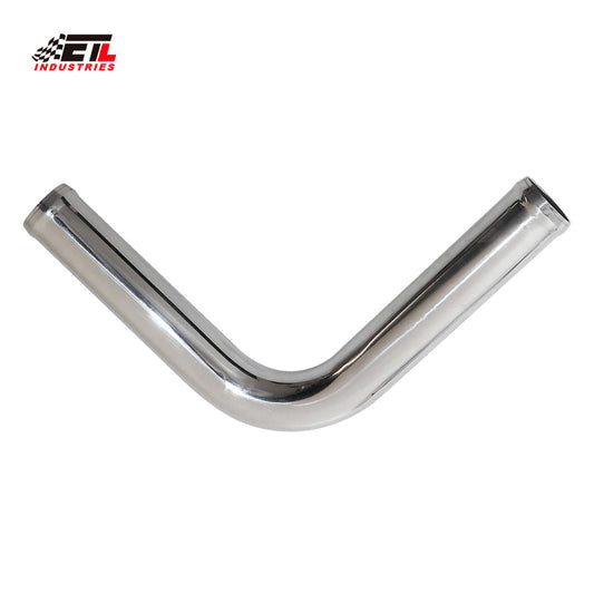 ETL INDUSTRIES 90 Degree Elbow OD 4IH (102mm) Leg Length 8IH (203mm) Aluminum Intercooler Pipe Piping Polished Air Intake Tube