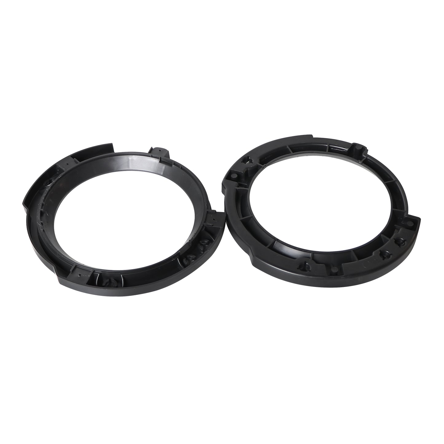 ETL INDUSTRIES 7 Inch Headlight Mounting Bracket Assembly Set with Round Headlight Metal Ring for 2007-2017 Jeep Wrangler JK