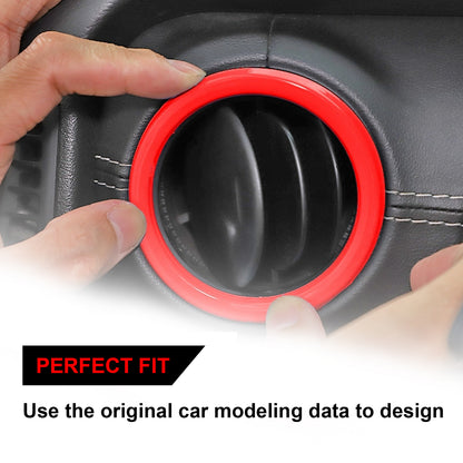 ETL INDUSTRIES Outlet Vent Trim Kit, Air Conditioning Vent Frame Ring Cover Interior Decoration Accessories for Jeep Wrangler JL JLU Gladiator JT